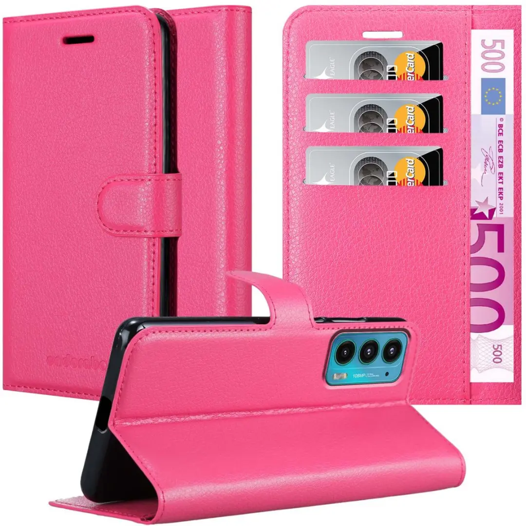 Cadorabo Hoesje geschikt voor Motorola EDGE 20 in KERSEN ROZE