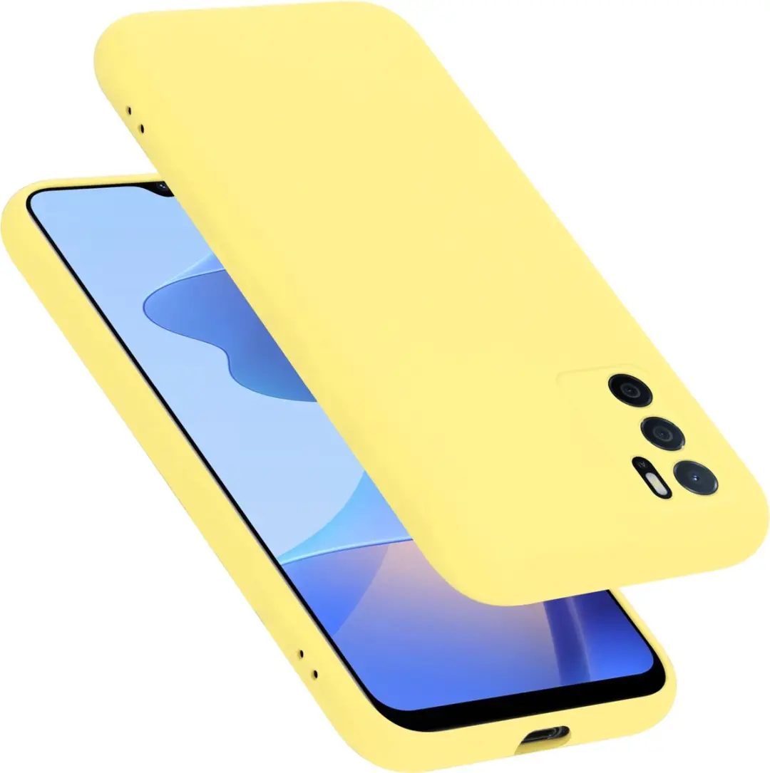 Cadorabo Hoesje geschikt voor Oppo A16s / A54s in LIQUID GEEL