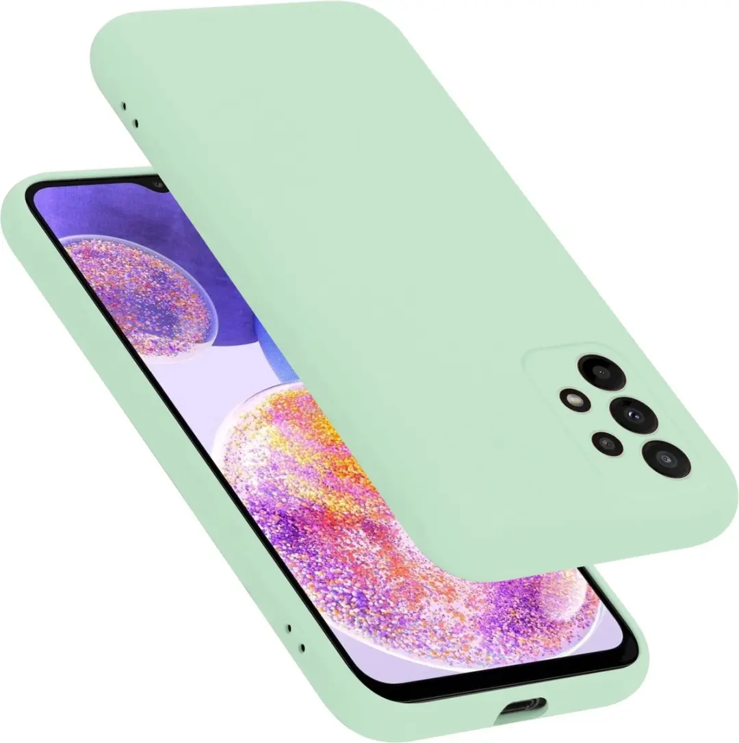 Cadorabo Hoesje geschikt voor Samsung Galaxy A23 4G in LIQUID LICHT GROEN