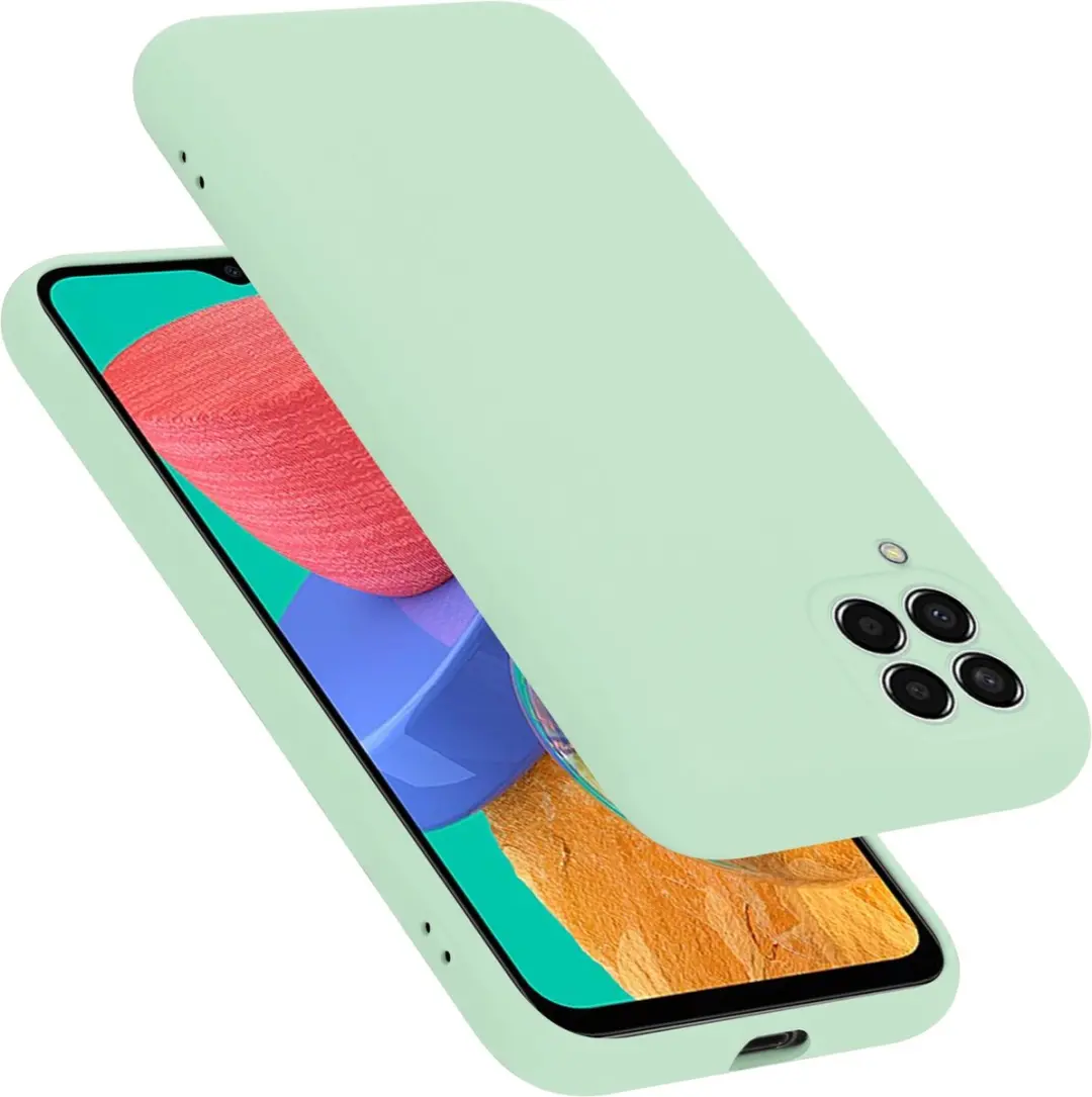 Cadorabo Hoesje geschikt voor Samsung Galaxy M33 5G in LIQUID LICHT GROEN