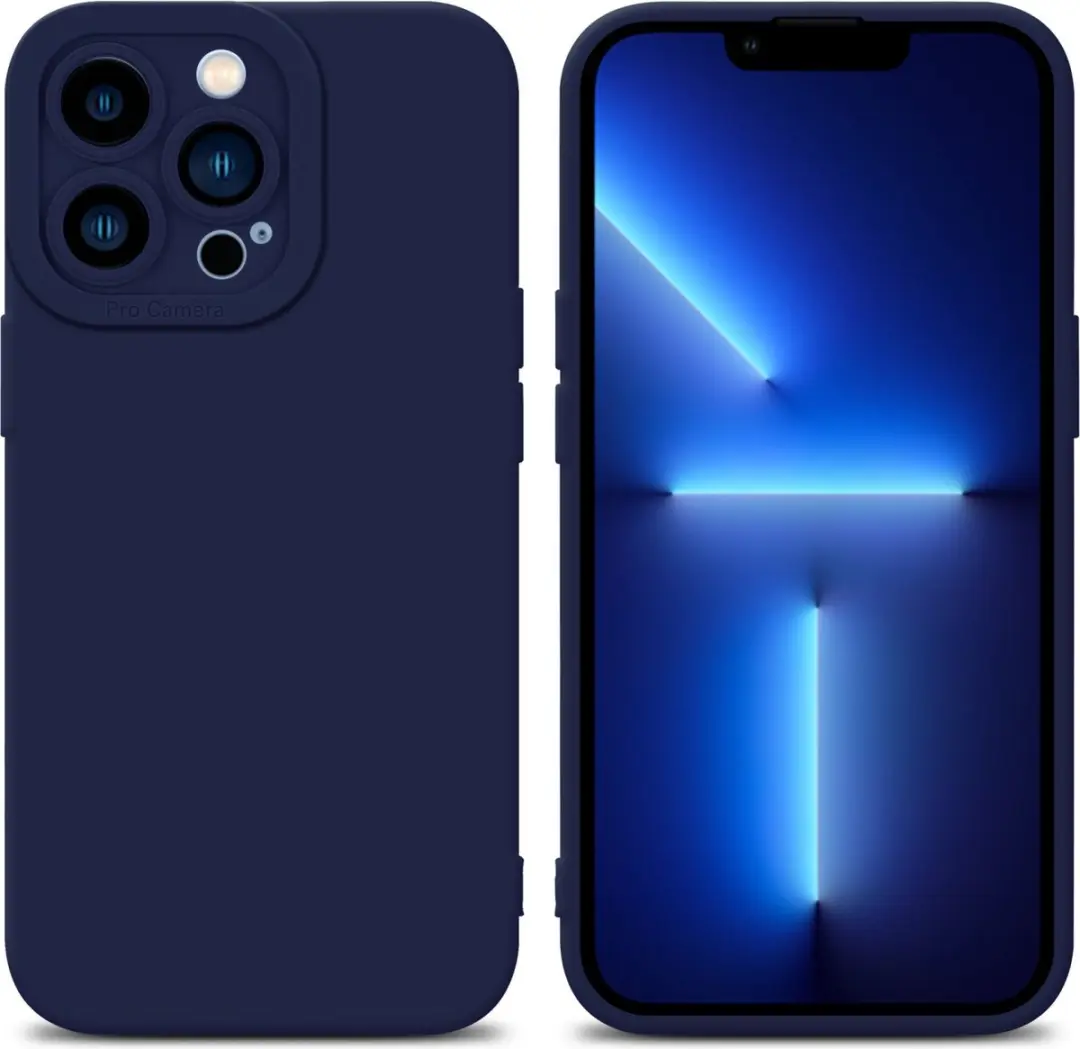 Cadorabo Hoesje geschikt voor Apple iPhone 12 PRO in FLUID DONKER BLAUW