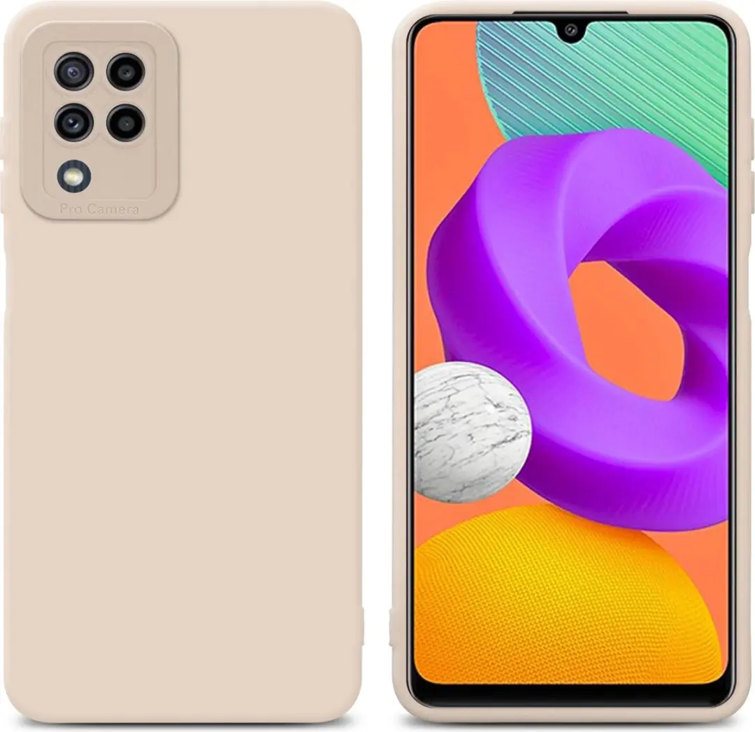 Cadorabo Hoesje geschikt voor Samsung Galaxy M22 / M32 4G in FLUID CREAM