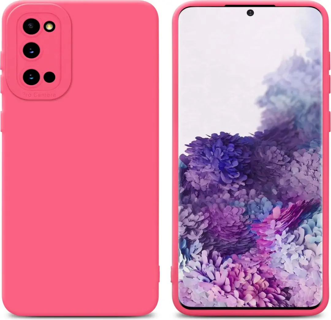 Cadorabo Hoesje geschikt voor Samsung Galaxy S20 in FLUID ROOD
