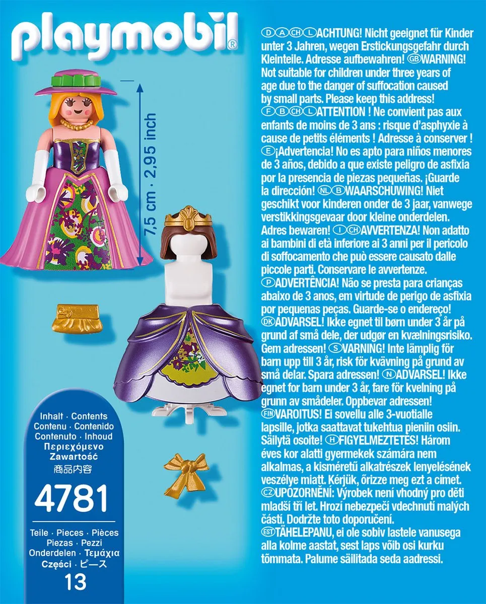 Playmobil Prinses met Paspop 4781 - Multicolor