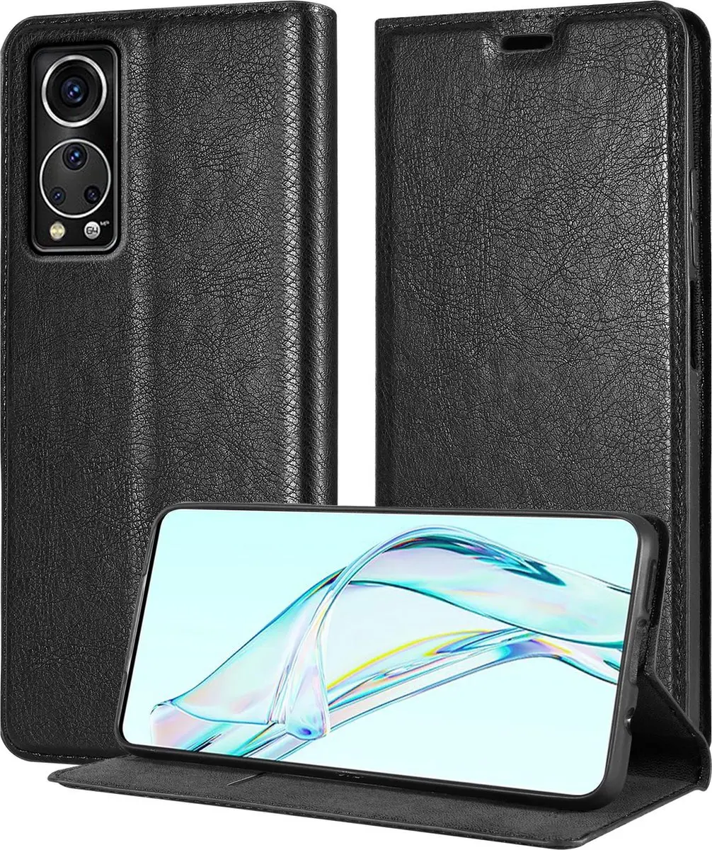 Cadorabo Hoesje geschikt voor ZTE Axon 30 in ZWARTE NACHT