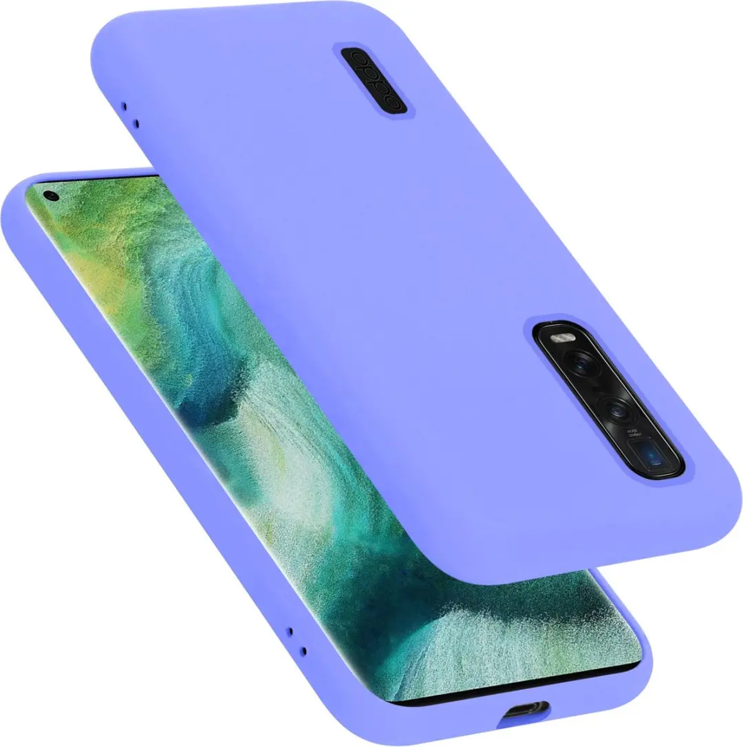 Cadorabo Hoesje geschikt voor Oppo FIND X2 PRO in LIQUID LICHT PAARS