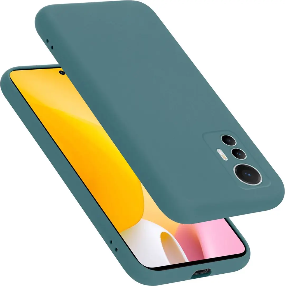 Cadorabo Hoesje geschikt voor Xiaomi 12 LITE in LIQUID GROEN