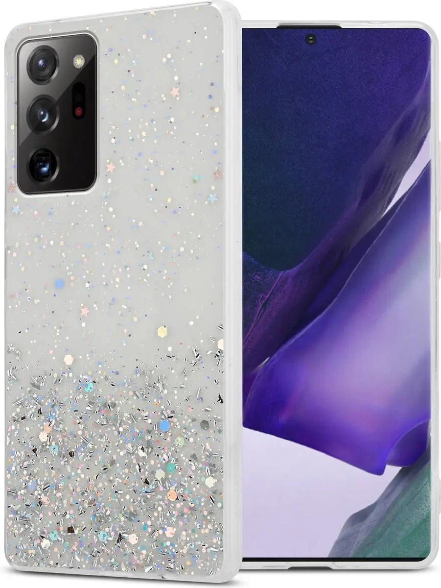 Cadorabo Hoesje geschikt voor Samsung Galaxy NOTE 20 ULTRA in Transparant met Gl