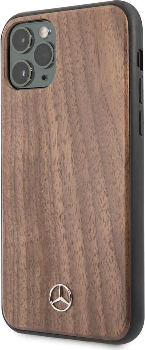 Mercedes-Benz iPhone 11 Pro Max Hoesje Lichtbruin Houtlook - afbeelding 5 van 6