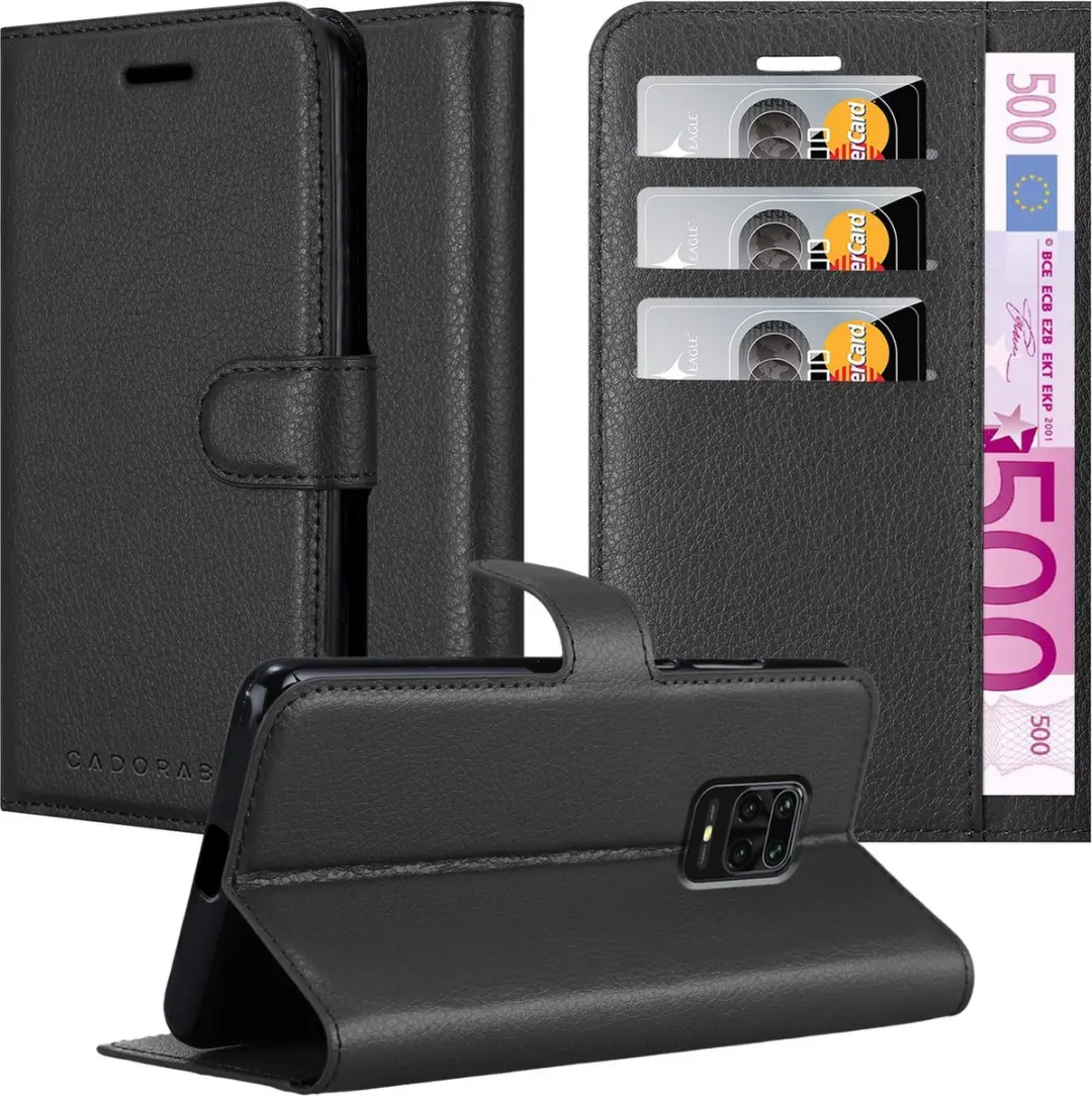 Cadorabo Hoesje geschikt voor Xiaomi RedMi NOTE 9 PRO / NOTE 9S in PHANTOM ZWART