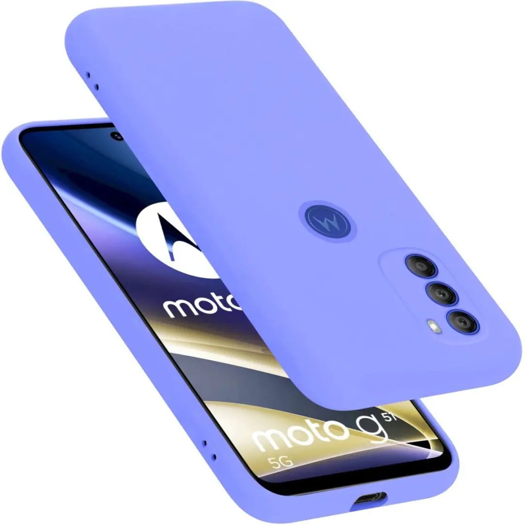 Cadorabo Hoesje geschikt voor Motorola MOTO G51 5G in LIQUID LICHT PAARS