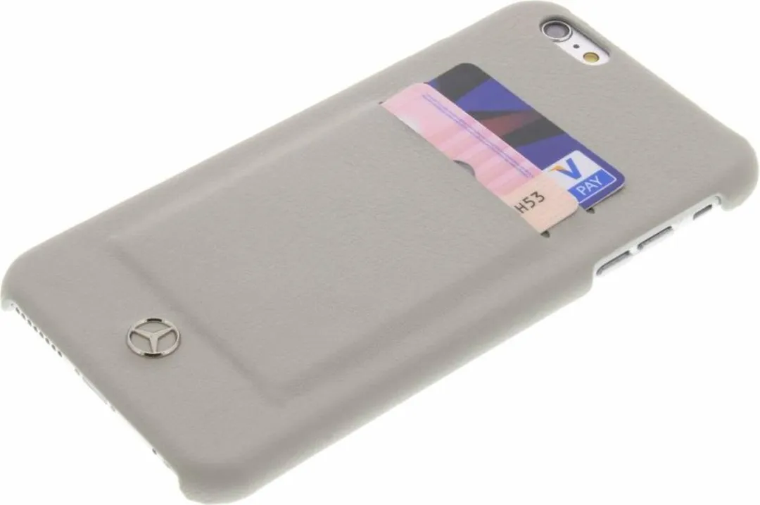 Mercedes-Benz Pure Line Card Slot Back Case - iPhone 6/6S Plus MEHCP6LPLGR - Grijs - afbeelding 2 van 5