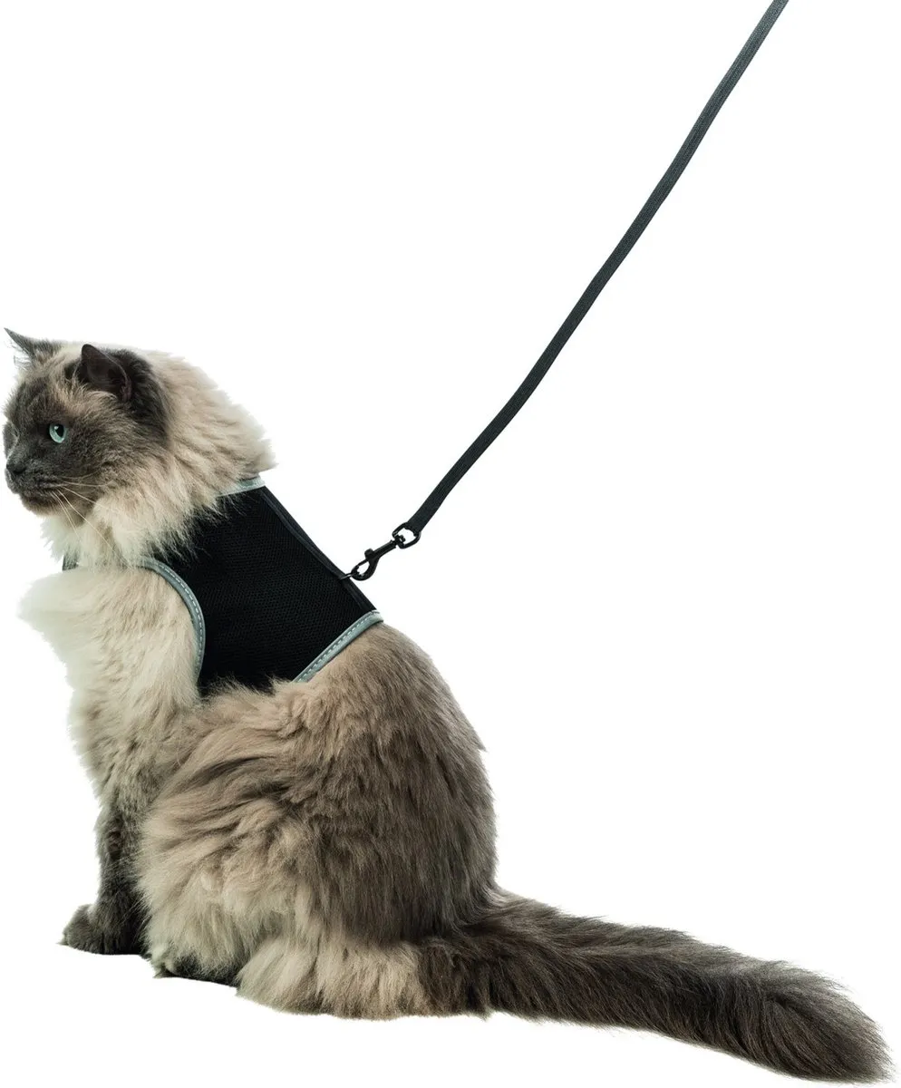 Trixie Soft Kattentuig - Zwart 1,2m