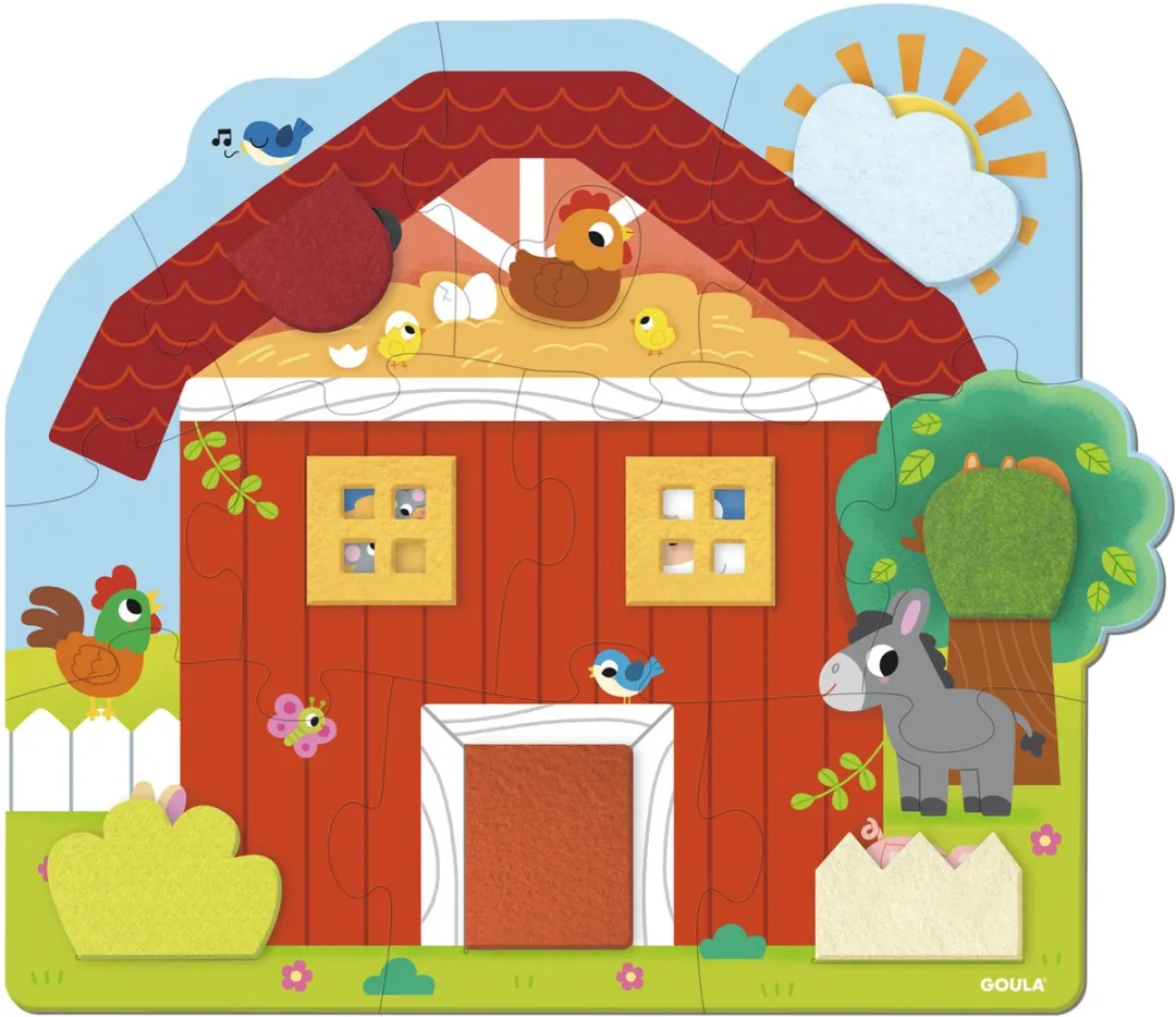 Jumbo Goula Puzzel XXL Surprise Farm - 12 Stuks