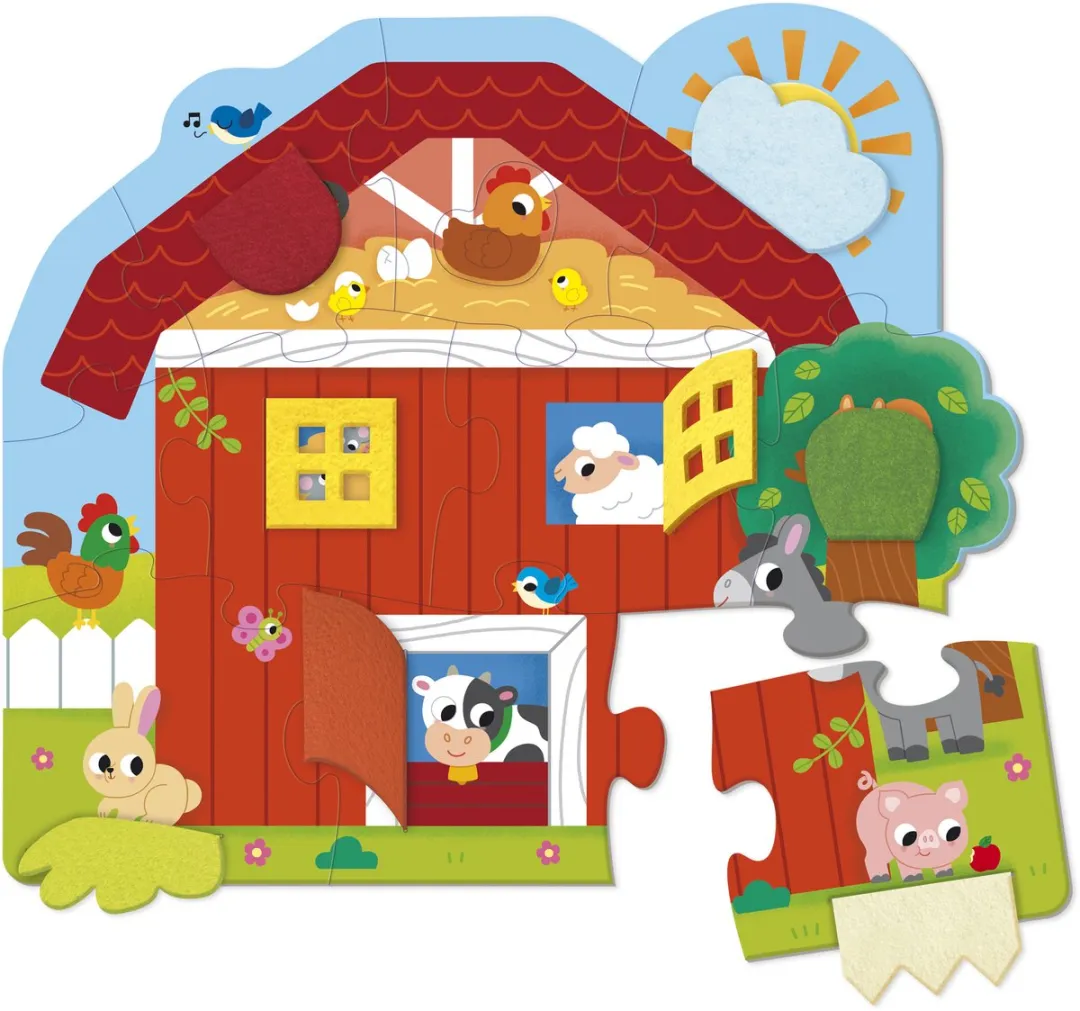 Jumbo Goula Puzzel XXL Surprise Farm - 12 Stuks