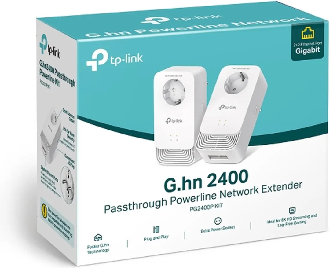 TP-Link PG2400P KIT PowerLine-adapter 1428 Mbit/s - 2 Stuks - afbeelding 2 van 2