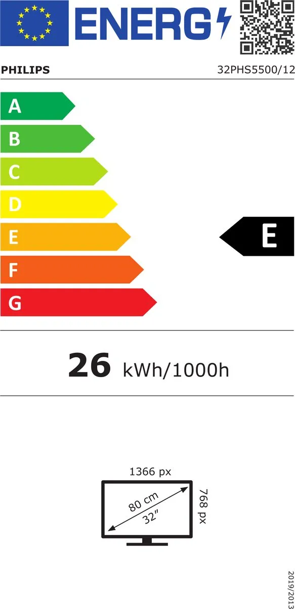 Philips 32PHS5500 LED-tv 32" - Full HD - 2x HDMI - Zwart