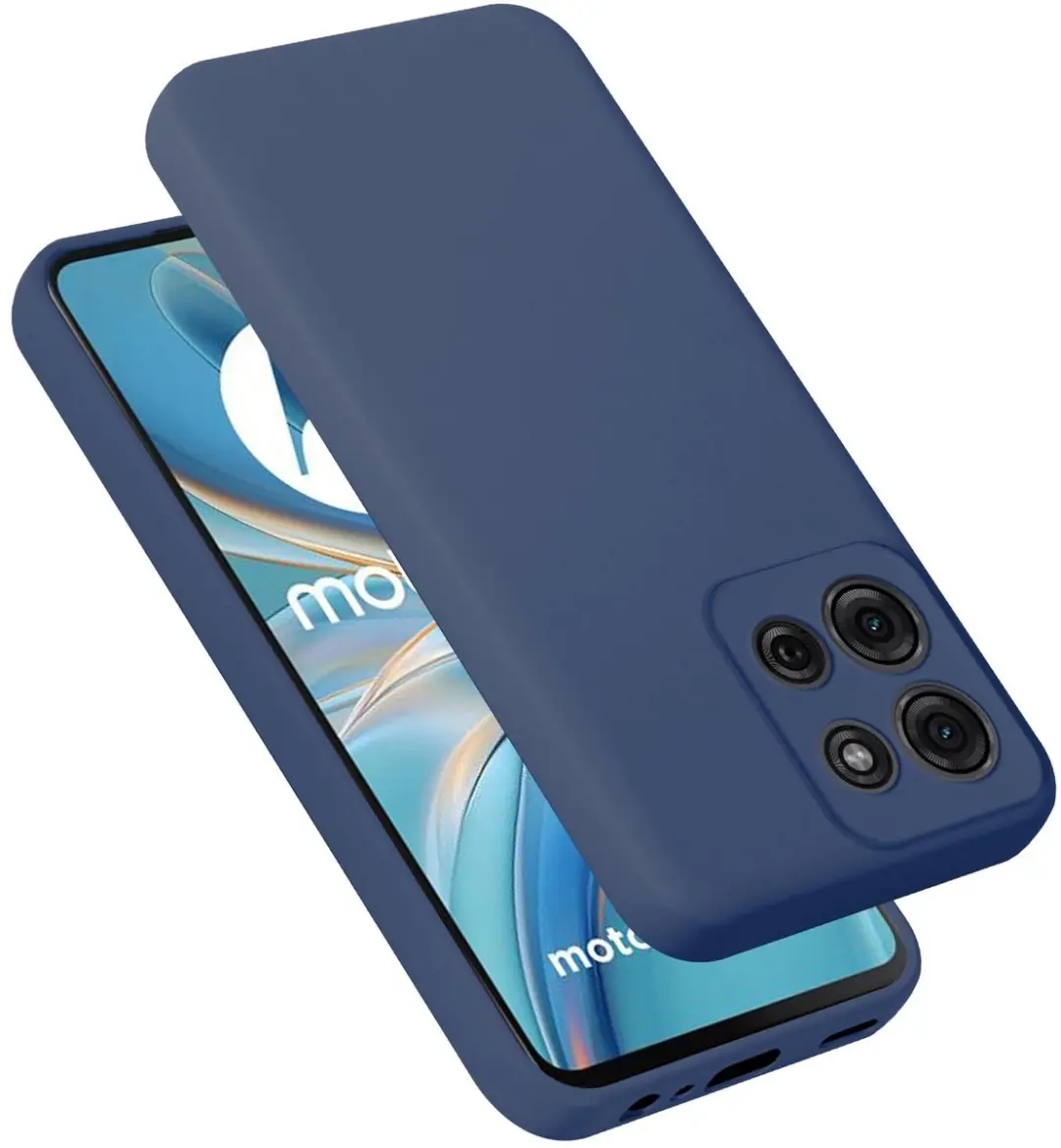 Cadorabo Hoesje geschikt voor Motorola Moto G75 in LIQUID BLAUW