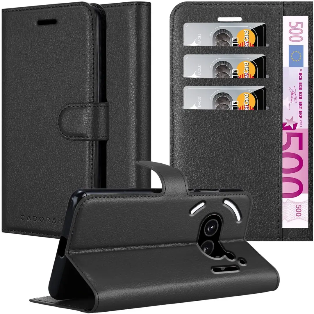Cadorabo Hoesje geschikt voor Nothing Phone 2a in PHANTOM ZWART