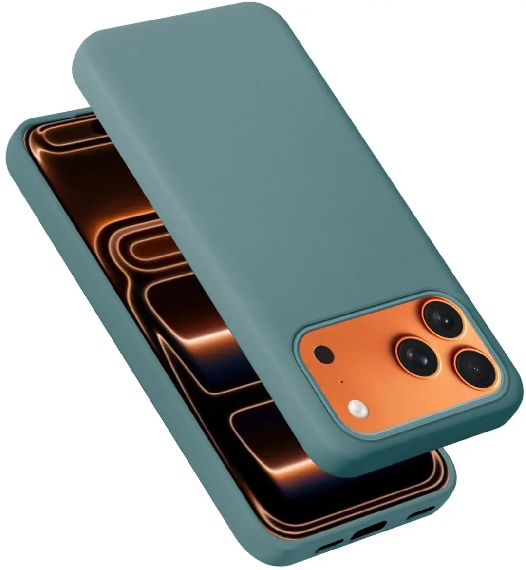 Cadorabo Hoesje geschikt voor Apple iPhone 17 PRO / 18 PRO in LIQUID GROEN Case