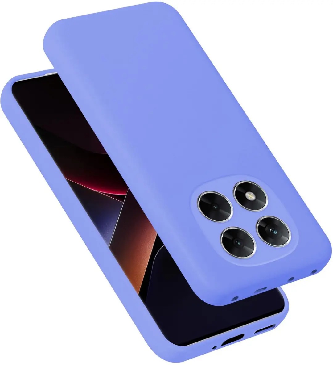 Cadorabo Hoesje geschikt voor Xiaomi Poco X7 Case in Liquid Lichte Paars Bescher