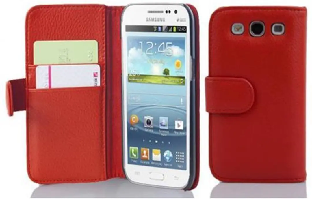 Cadorabo Hoesje geschikt voor Samsung Galaxy WIN in INFERNO ROOD