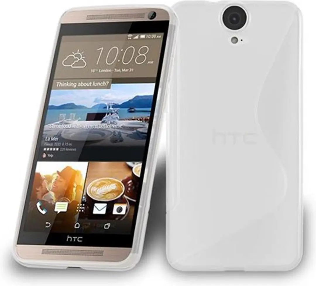 Cadorabo Hoesje geschikt voor HTC ONE E9 PLUS in SEMI-TRANSPARANT