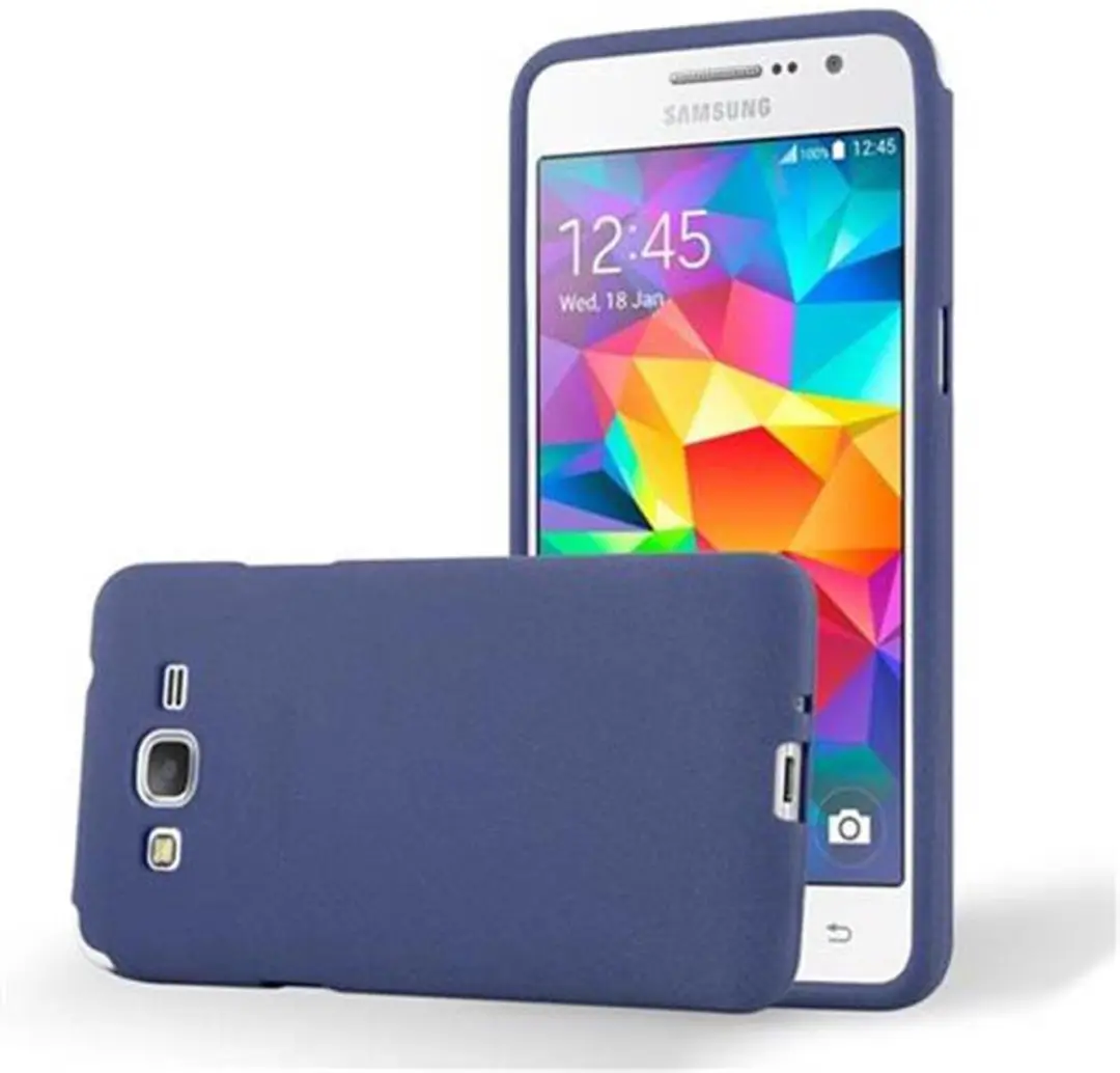 Cadorabo Hoesje geschikt voor Samsung Galaxy GRAND PRIME in FROST DONKER BLAUW