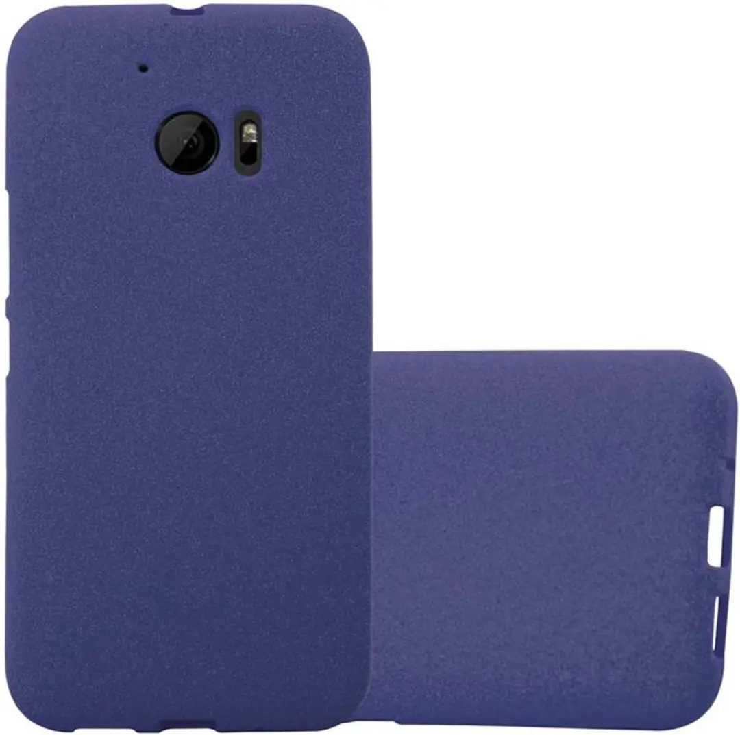 Cadorabo Hoesje geschikt voor HTC ONE M10 in FROST DONKER BLAUW
