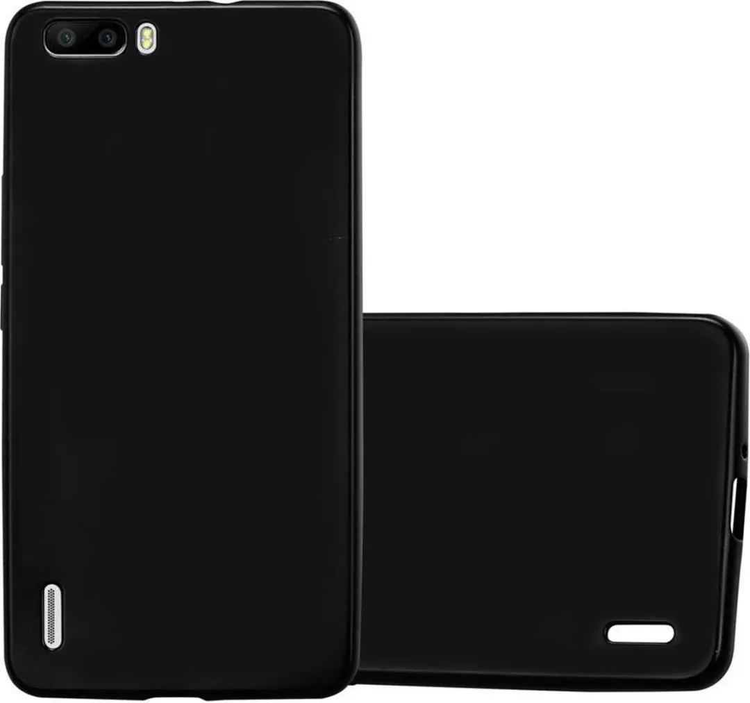 Cadorabo Hoesje geschikt voor Honor 6 PLUS in METALLIC ZWART