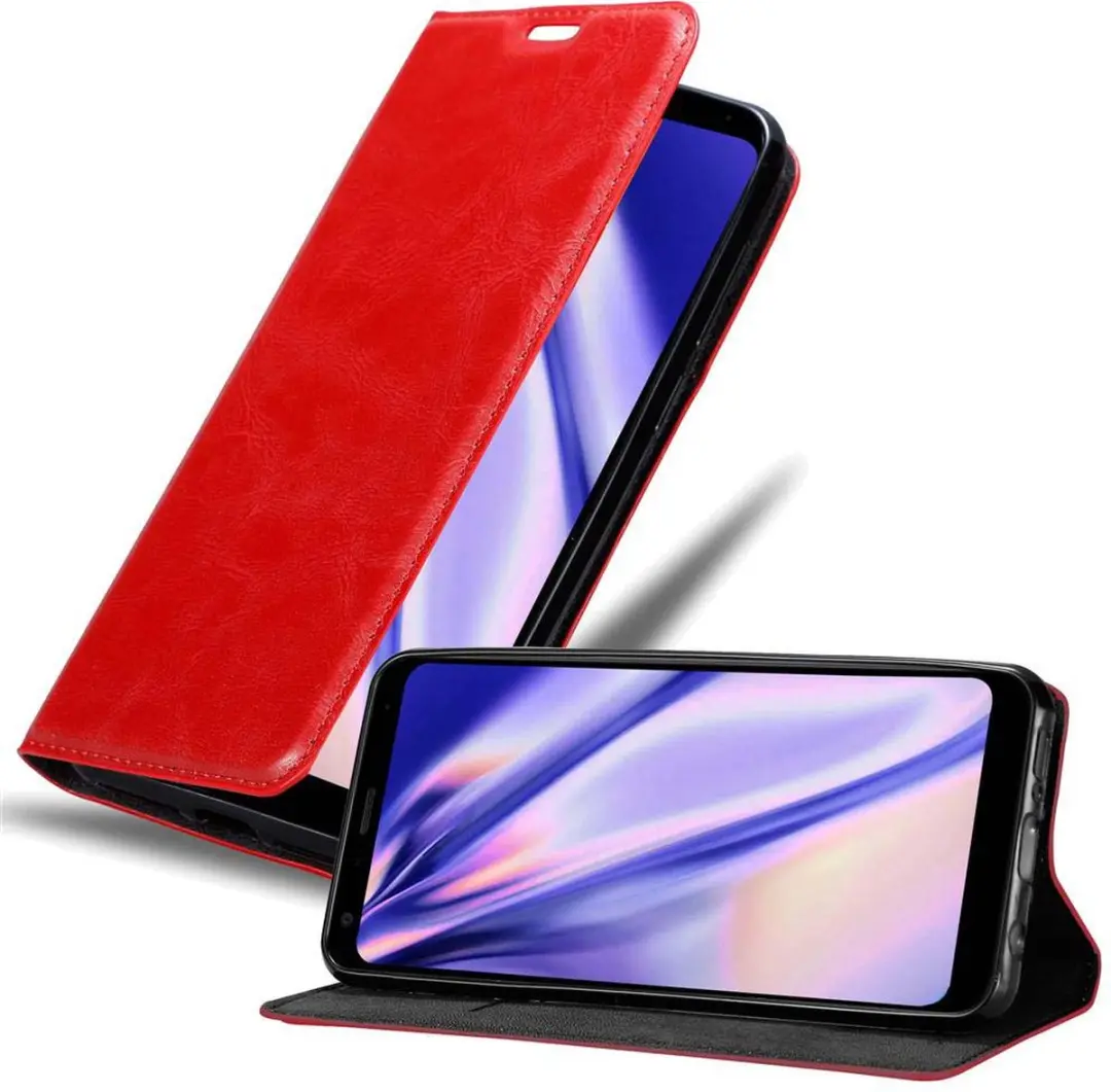 Cadorabo Hoesje geschikt voor LG Q7 / Q7a / Q7+ in APPEL ROOD