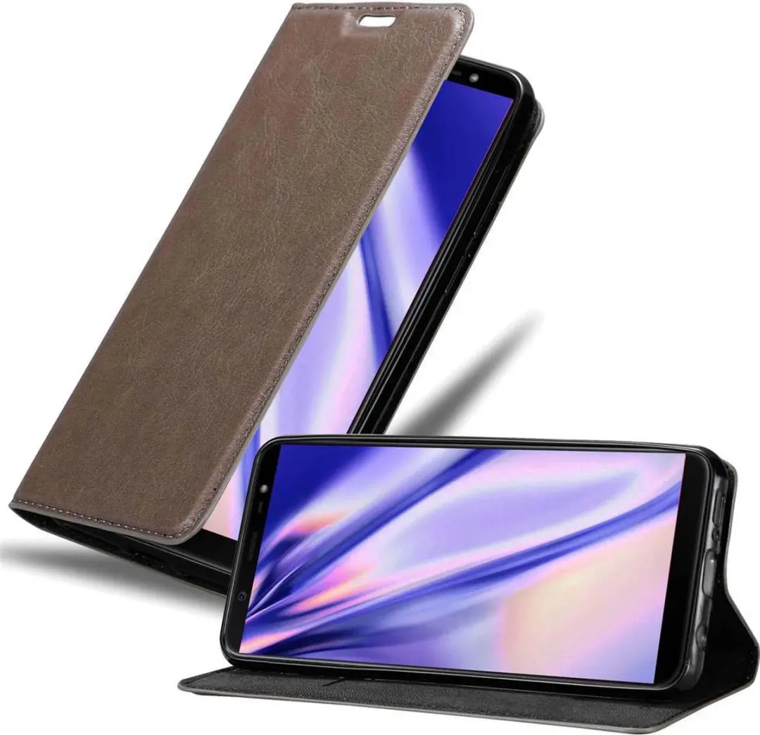 Cadorabo Hoesje geschikt voor Samsung Galaxy J8 2018 in KOFFIE BRUIN