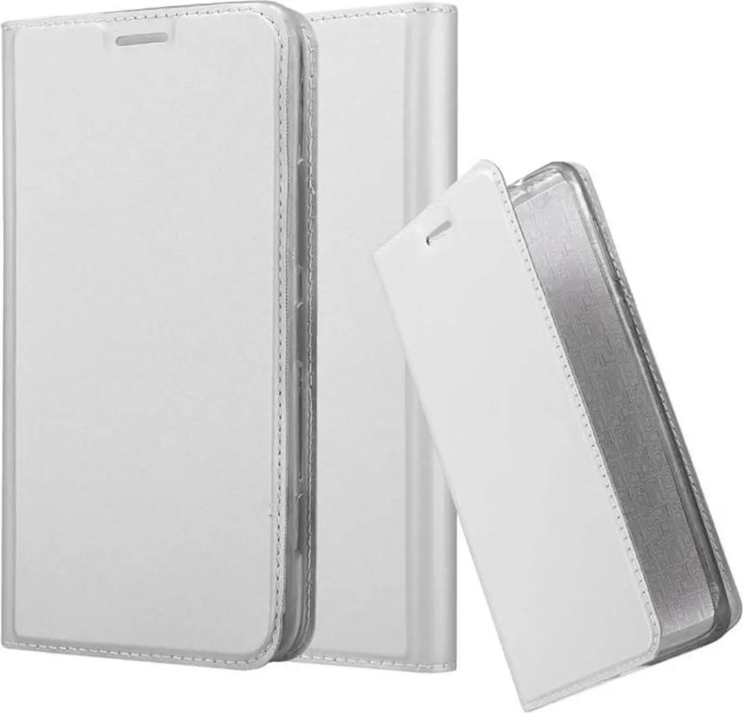 Cadorabo Hoesje geschikt voor Nokia Lumia 1320 in CLASSY ZILVER