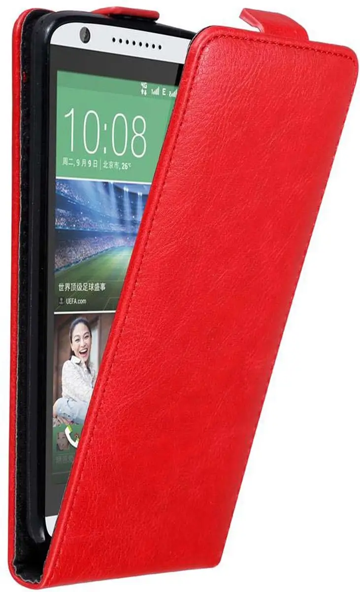 Cadorabo Hoesje geschikt voor HTC Desire 820 in APPEL ROOD