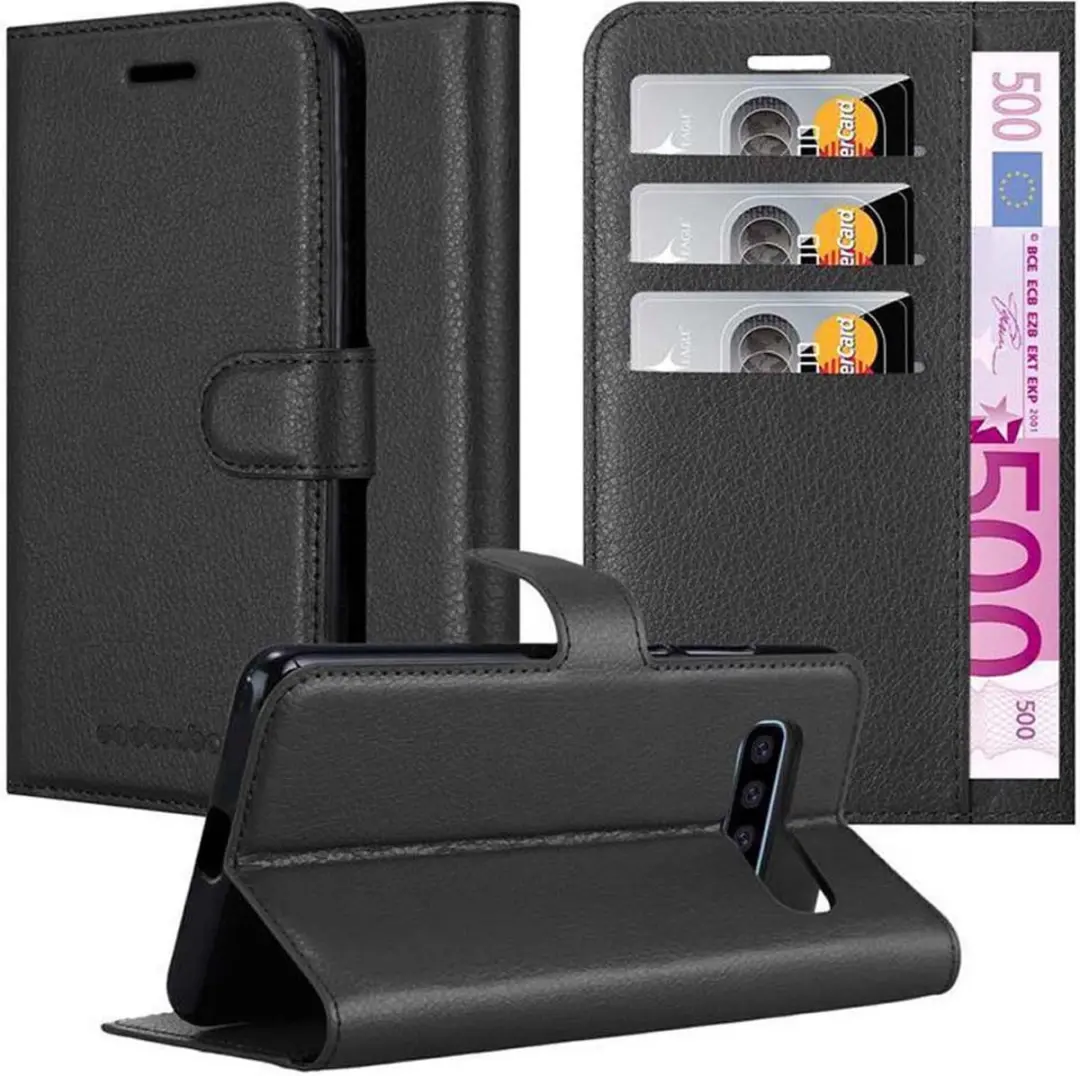 Cadorabo Hoesje geschikt voor Samsung Galaxy S10 PLUS in PHANTOM ZWART