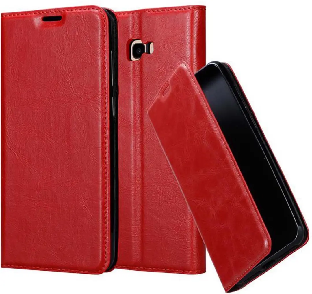 Cadorabo Hoesje geschikt voor Samsung Galaxy J4 PLUS in APPEL ROOD