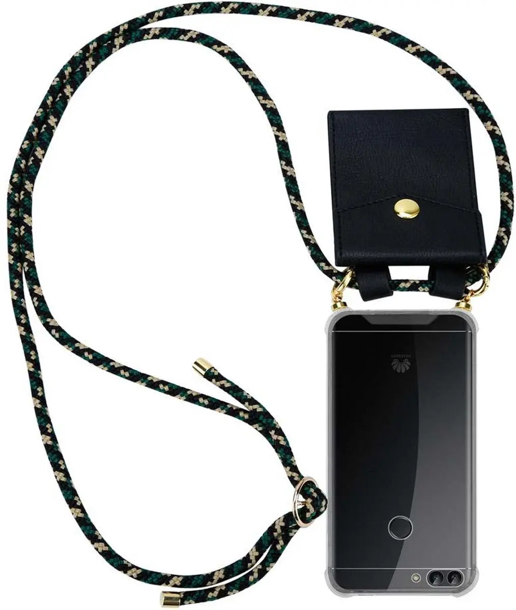 Cadorabo Hoesje geschikt voor Huawei P SMART 2018 / Enjoy 7S in CAMOUFLAGE
