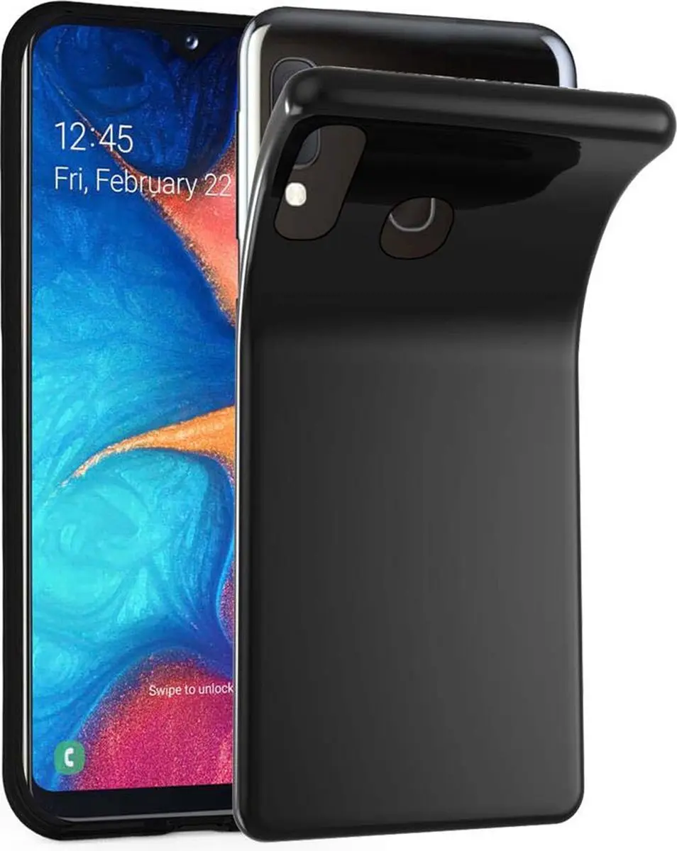 Cadorabo Hoesje geschikt voor Samsung Galaxy A10e / A20e in ZWART