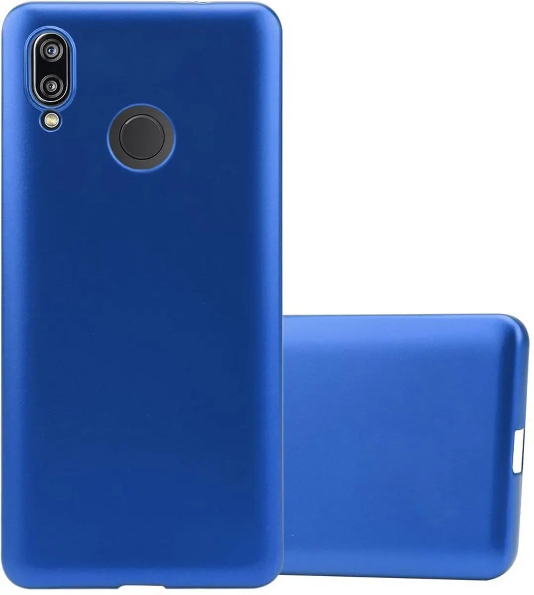 Cadorabo Hoesje geschikt voor Huawei P20 LITE 2018 / NOVA 3E in METAAL BLAUW