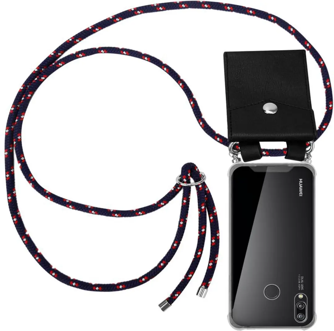 Cadorabo Hoesje geschikt voor Huawei P20 LITE 2018 / NOVA 3E in BLAUW ROOD WITTE