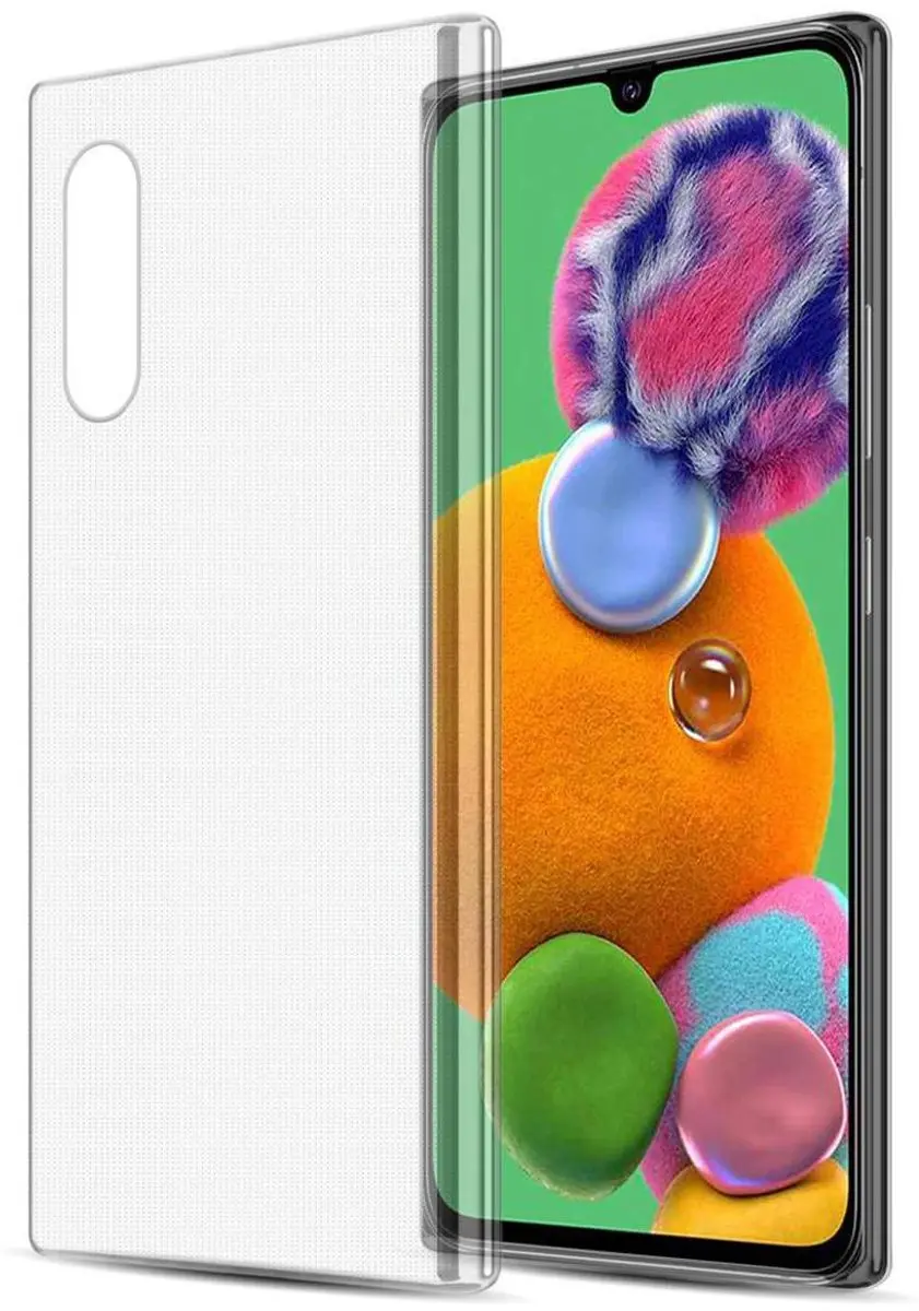 Cadorabo Hoesje geschikt voor Samsung Galaxy A90 5G in VOLLEDIG TRANSPARANT