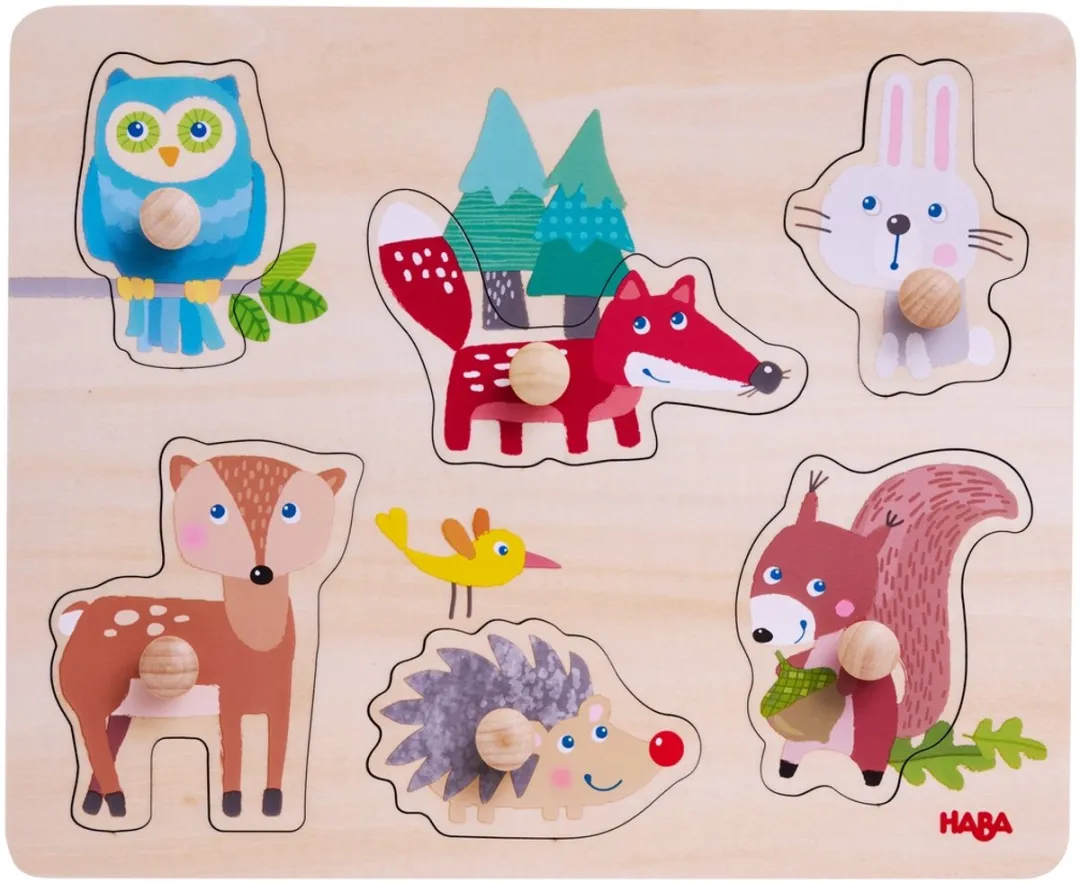 Haba Bosdieren Inlegpuzzel 6-delig