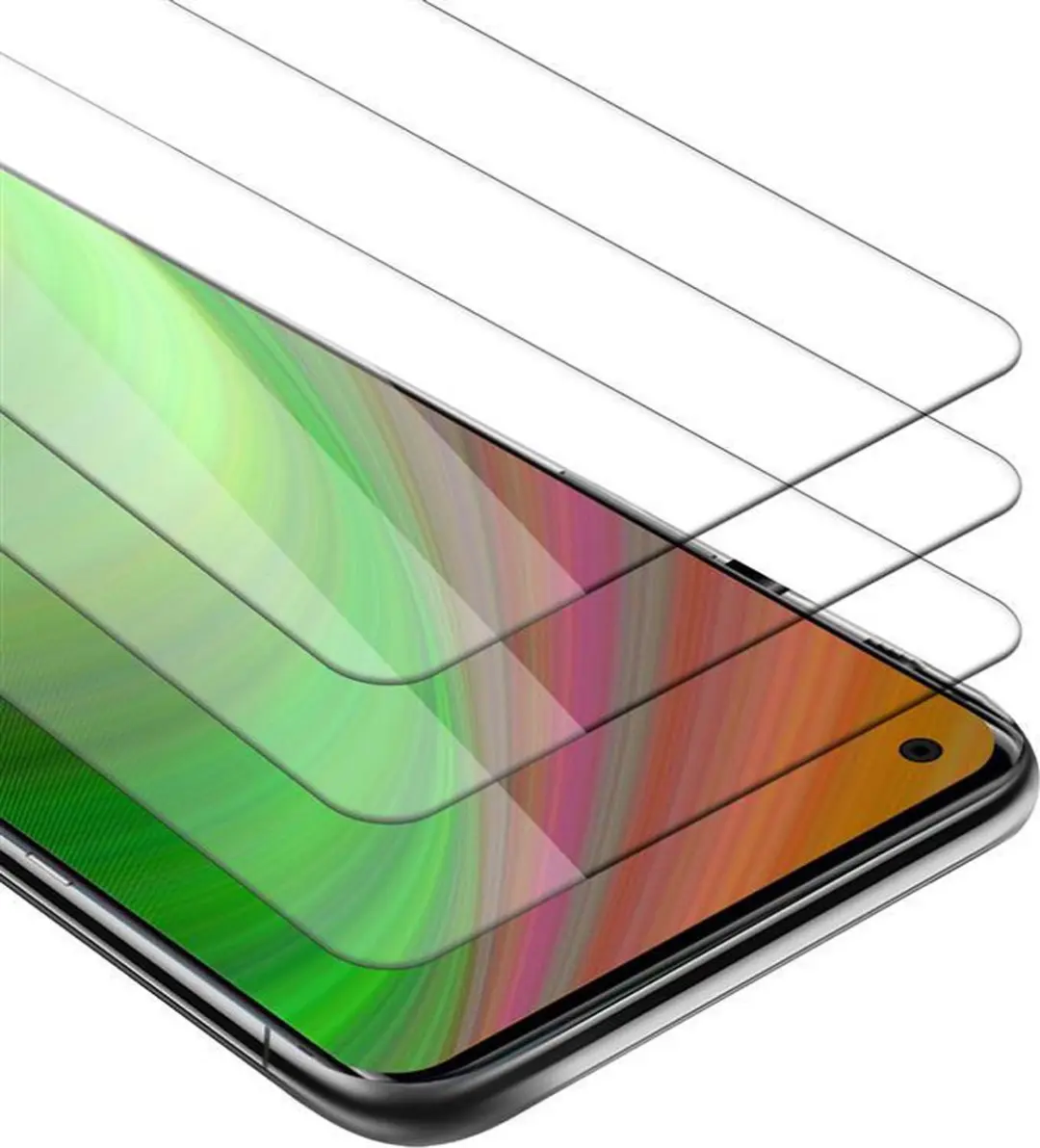 Cadorabo 3x Screenprotector geschikt voor OnePlus 8
