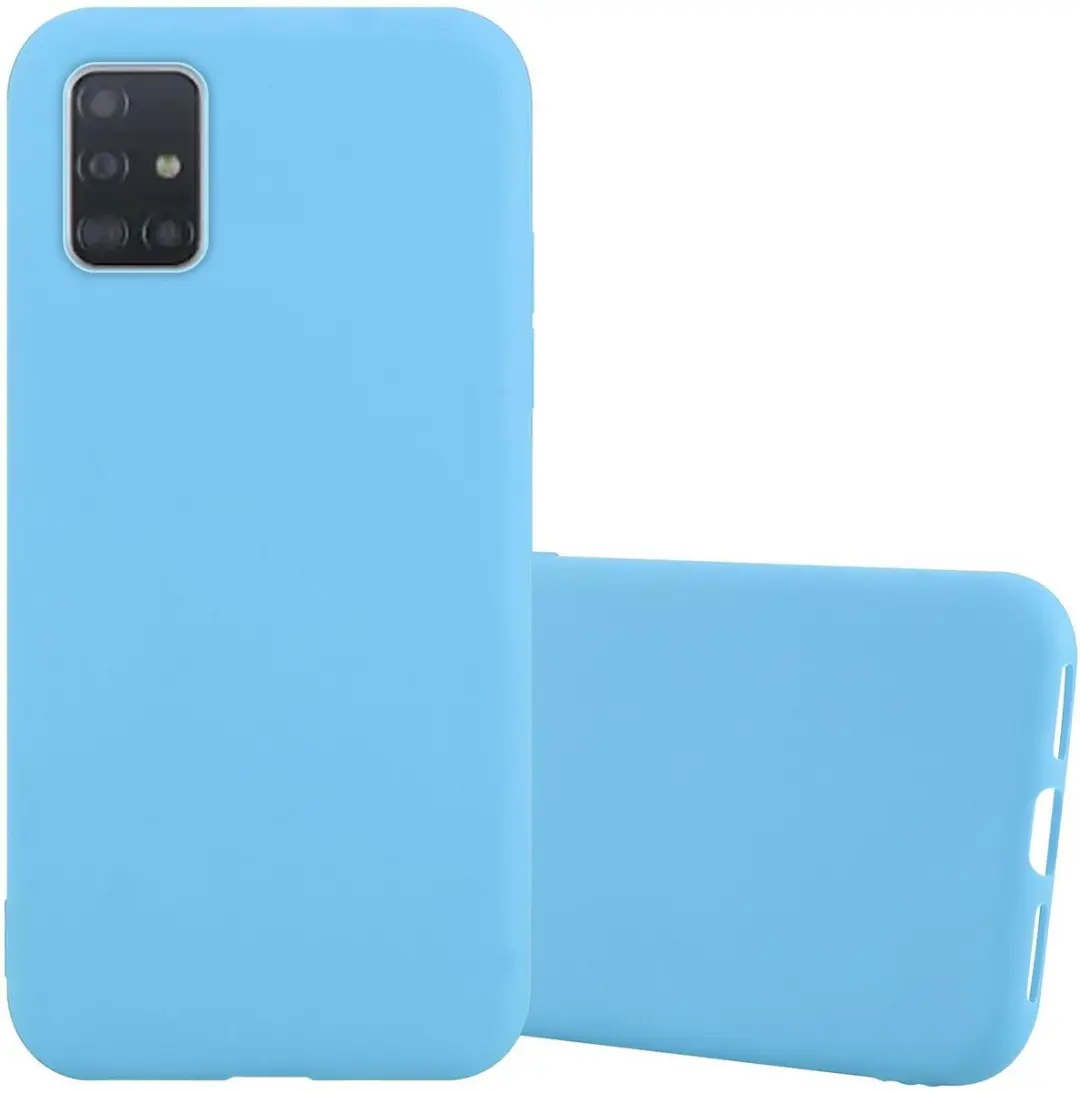 Cadorabo Hoesje geschikt voor Samsung Galaxy A72 4G / 5G in CANDY BLAUW