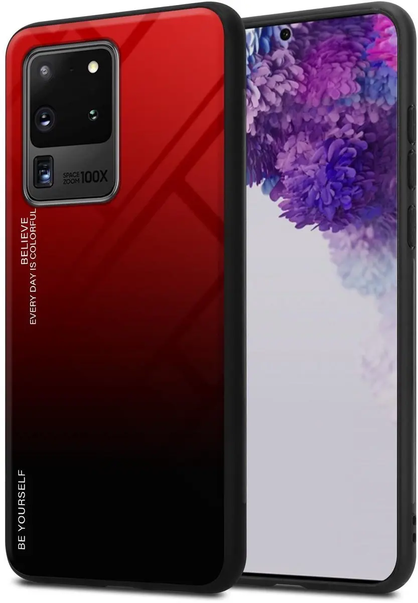 Cadorabo Hoesje geschikt voor Samsung Galaxy S20 ULTRA in ROOD