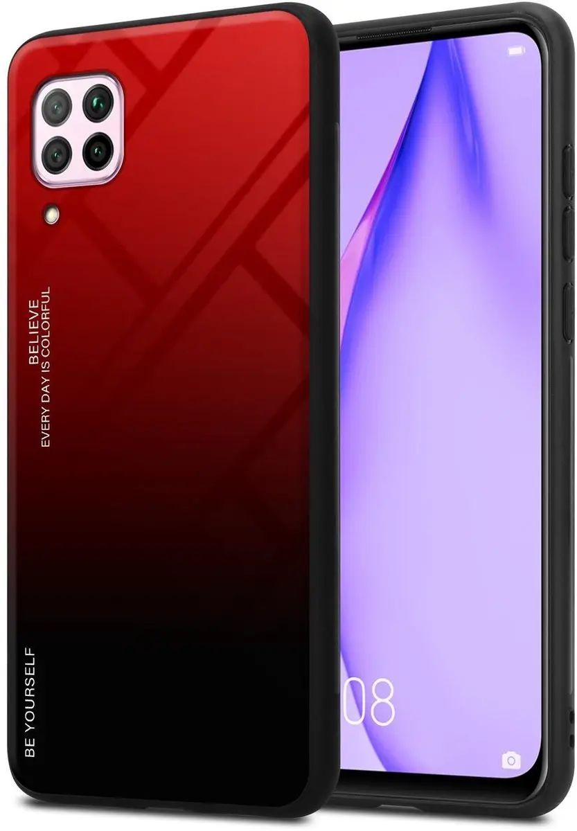 Cadorabo Hoesje geschikt voor Huawei NOVA 6 SE / P40 LITE / NOVA 7i in ROOD