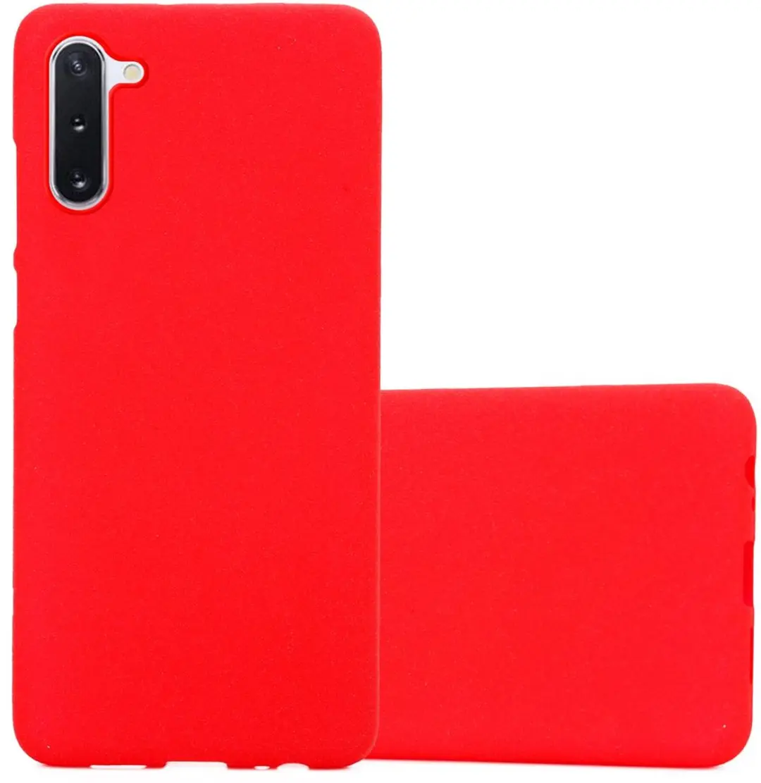 Cadorabo Hoesje geschikt voor Samsung Galaxy NOTE 10 in FROST ROOD