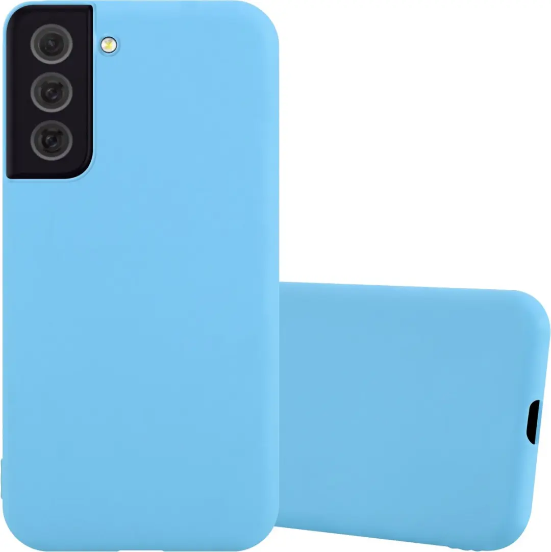 Cadorabo Hoesje geschikt voor Samsung Galaxy S22 in CANDY BLAUW