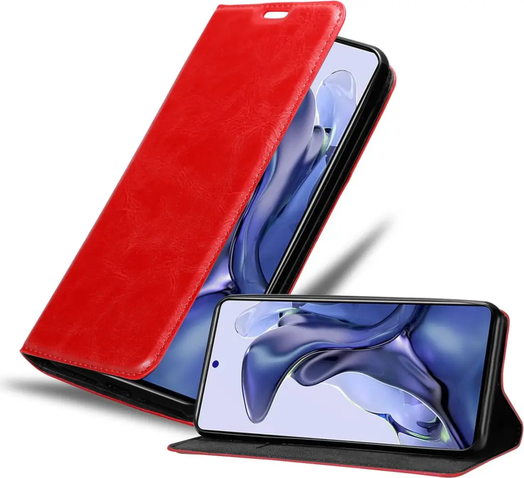 Cadorabo Hoesje geschikt voor Xiaomi 11T / 11T PRO in APPEL ROOD