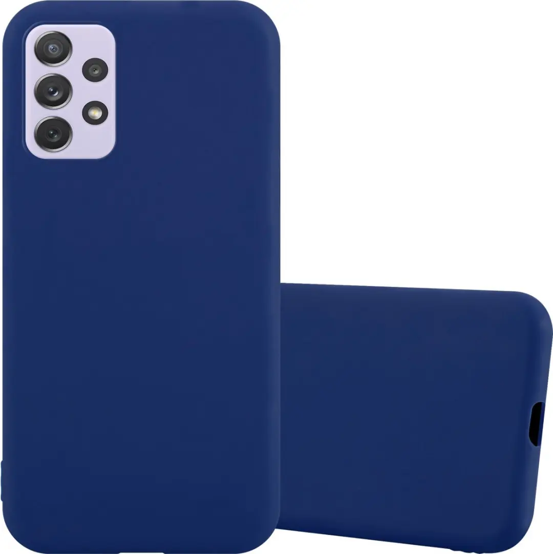 Cadorabo Hoesje geschikt voor Samsung Galaxy A73 5G in CANDY DONKER BLAUW